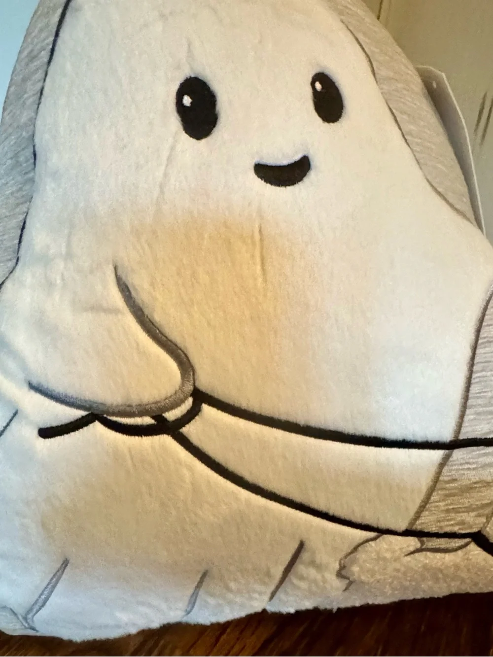 Plush Ghost Walker Halloween Holiday Throw Pillow - 14x20